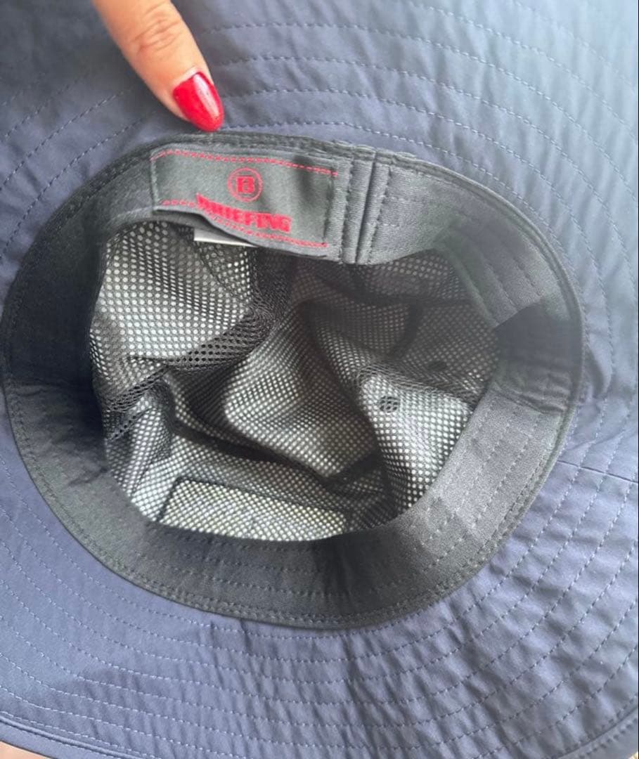 BRIEFING ネイビー ハット 調整可能