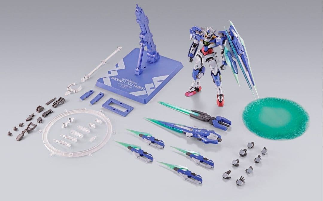 メタルビルド ダブルオークアンタフルセイバー+オプション×2