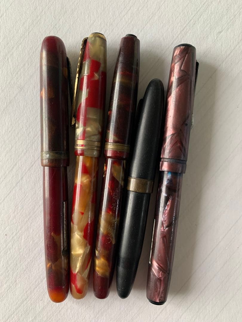 昭和期 万年筆 5本まとめ売り（ジャンク品）