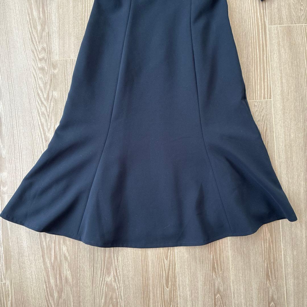 【新品未使用】CELEB ネイビー フレアワンピース 34
