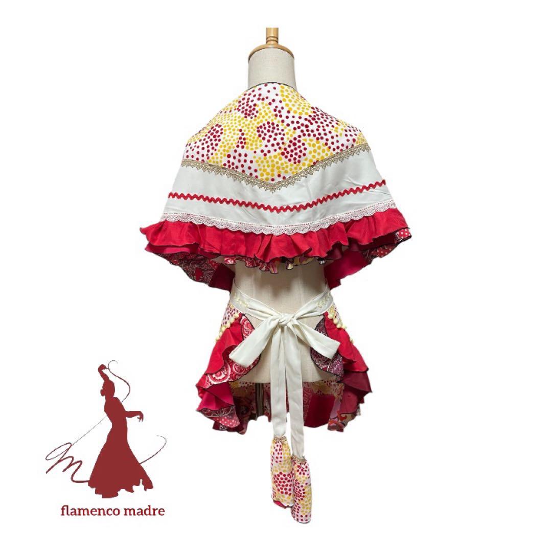フラメンコドレス　エプロン　ピキージョ　ターバンセット