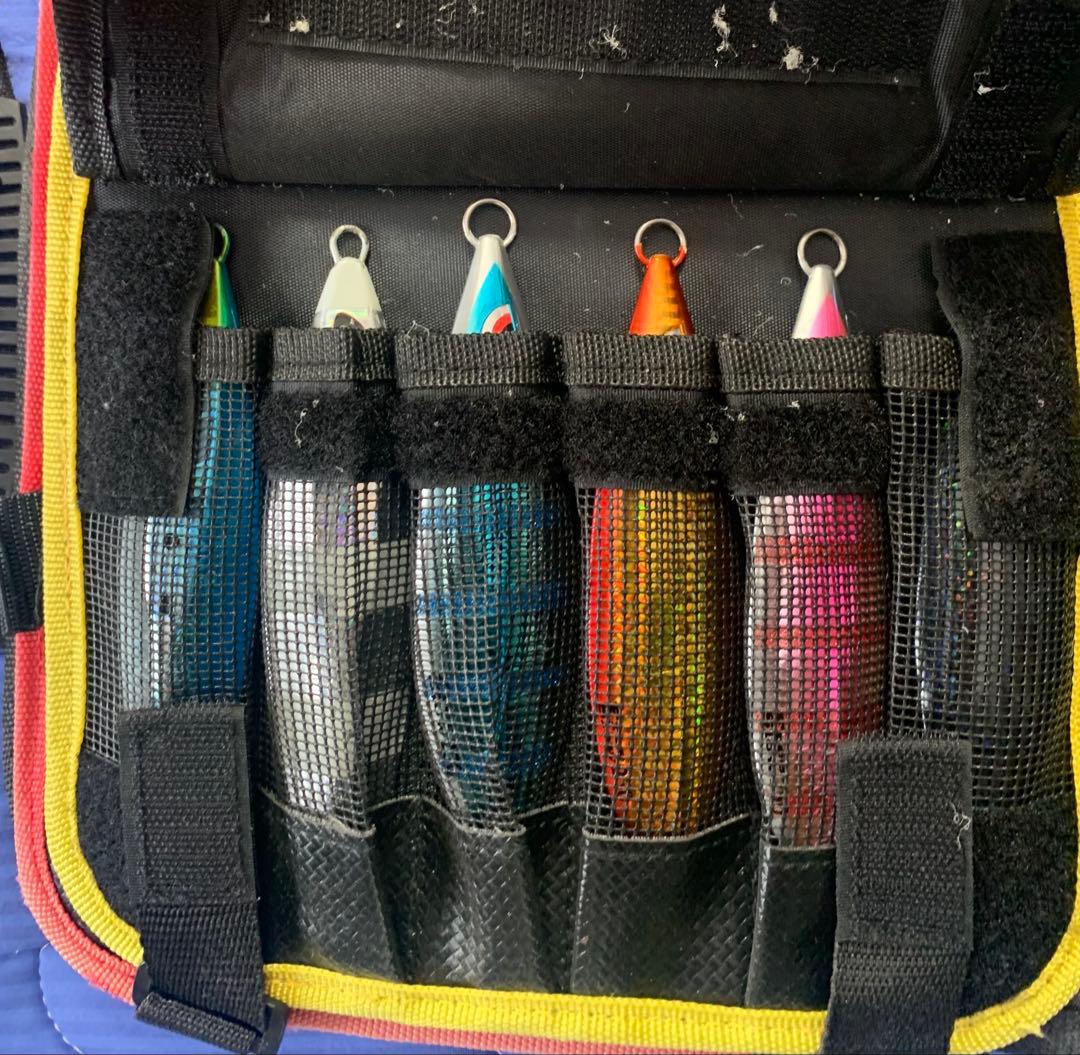 スロージギング メダルジグ、バッグ、フックセット 180g〜380g