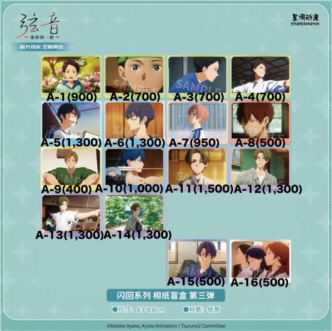 中国限定　ツルネ　-つながりの一射- ぱしゃこれ・クリアカード