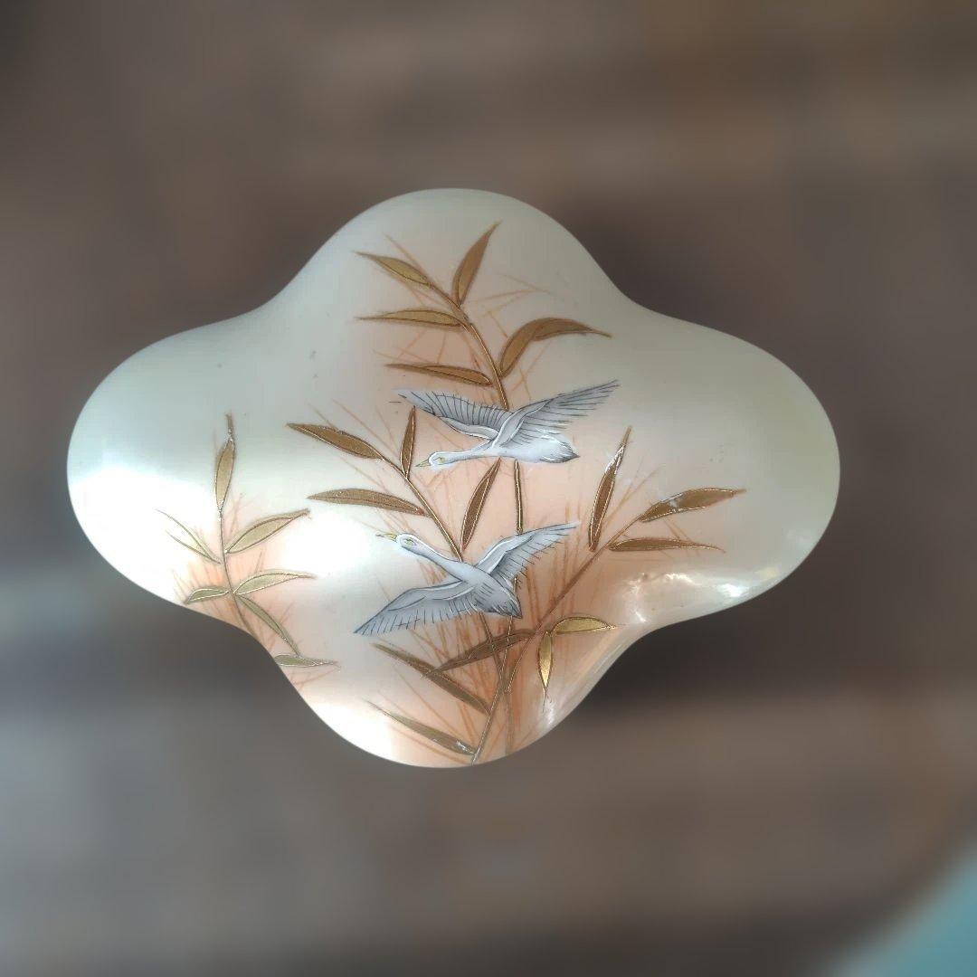 UCAGCO 葦に水鳥図 蓋物