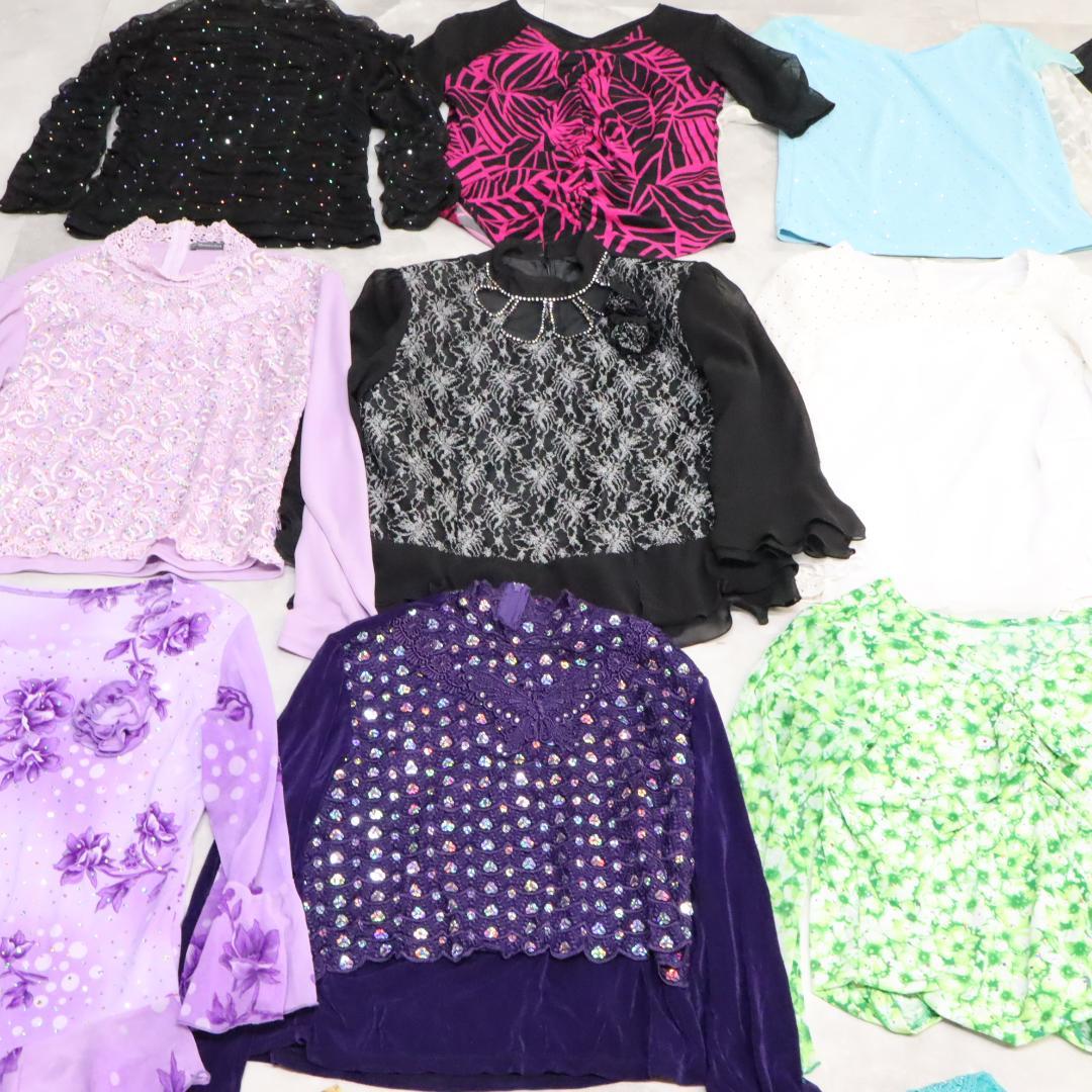 【美品 社交ダンス 衣装レッスン着 45点 セット】ブラウス トップス 45着