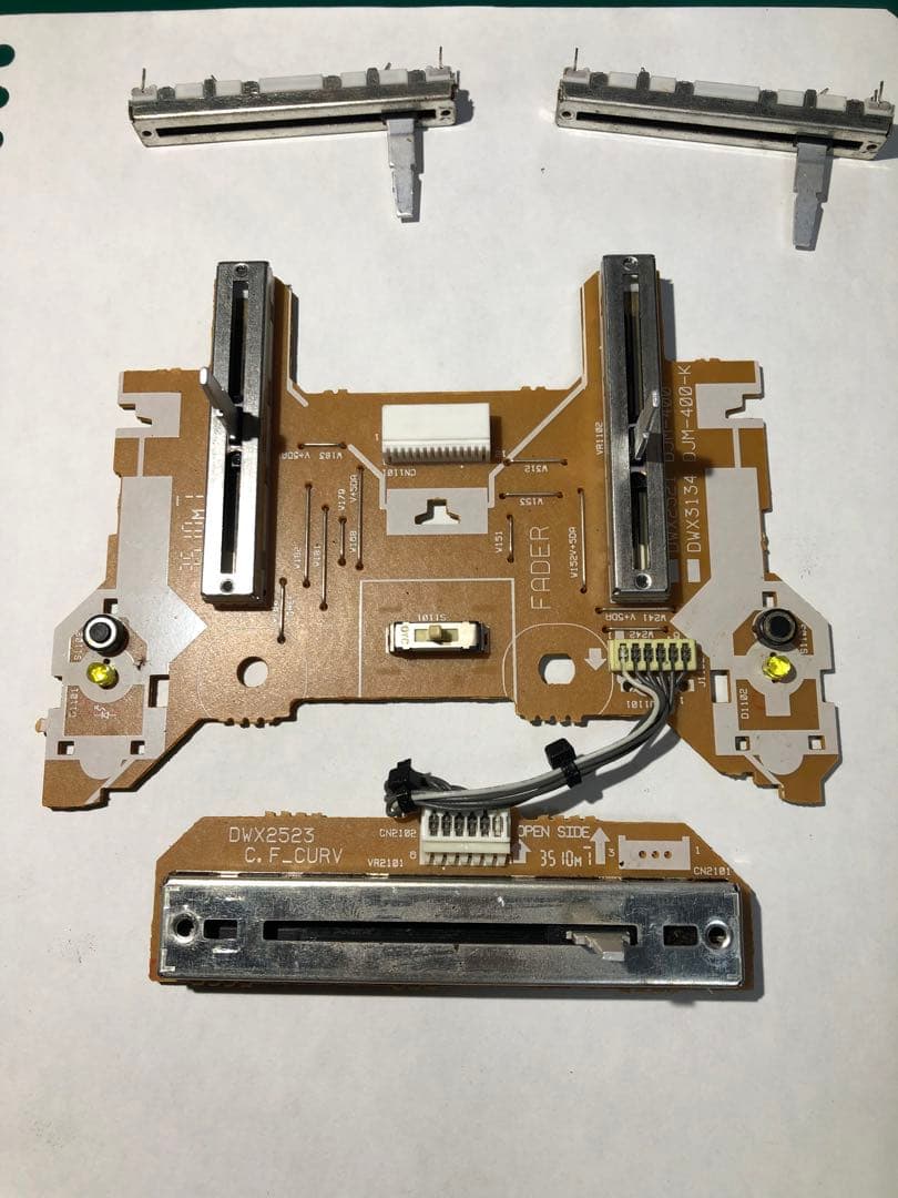 pioneer dj パイオニア　DJM-400 縦フェーダー新品