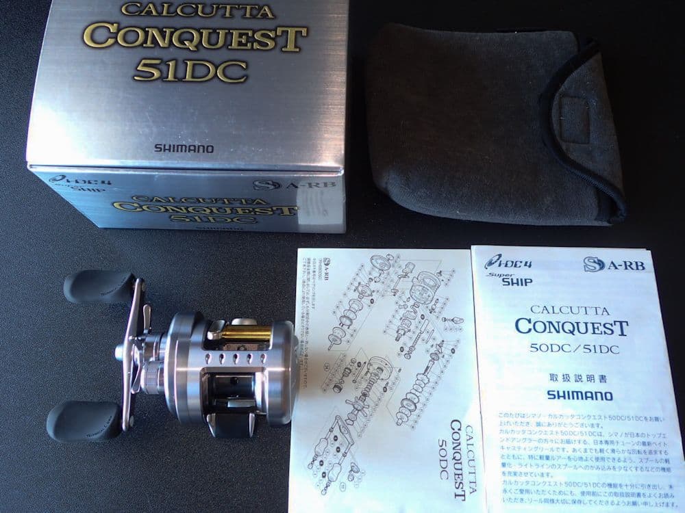 超美品　シマノ カルカッタ コンクエスト 51DC 左