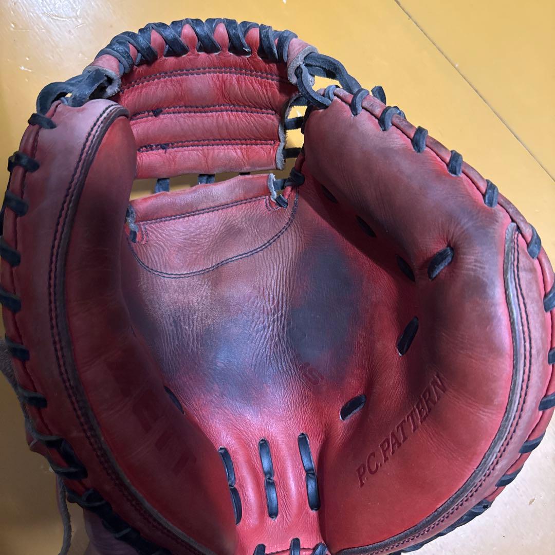 ZETT R.C. PATTERN軟式グローブ 赤