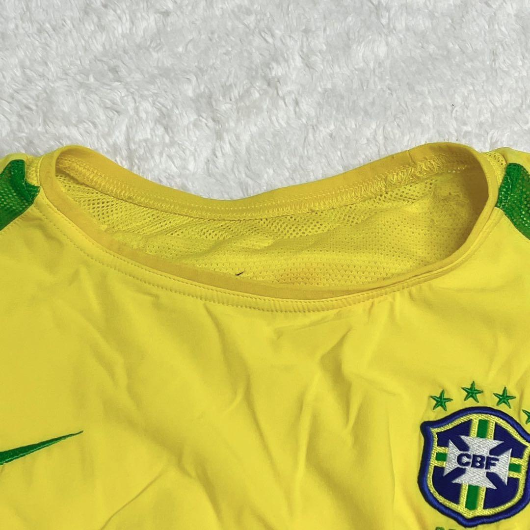 希少 日韓W杯 ブラジル プレーヤー支給 2レイヤー オーセンティック 長袖 L