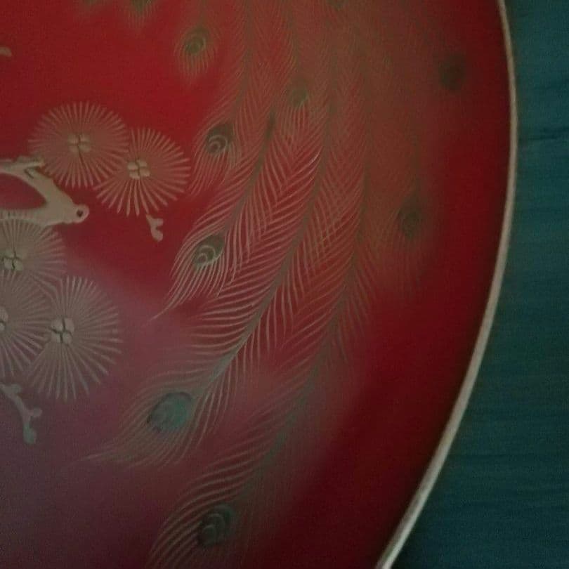 漆工芸　朱漆　金蒔絵　盃⑤　江戸から明治時代　七組盃のひとつ