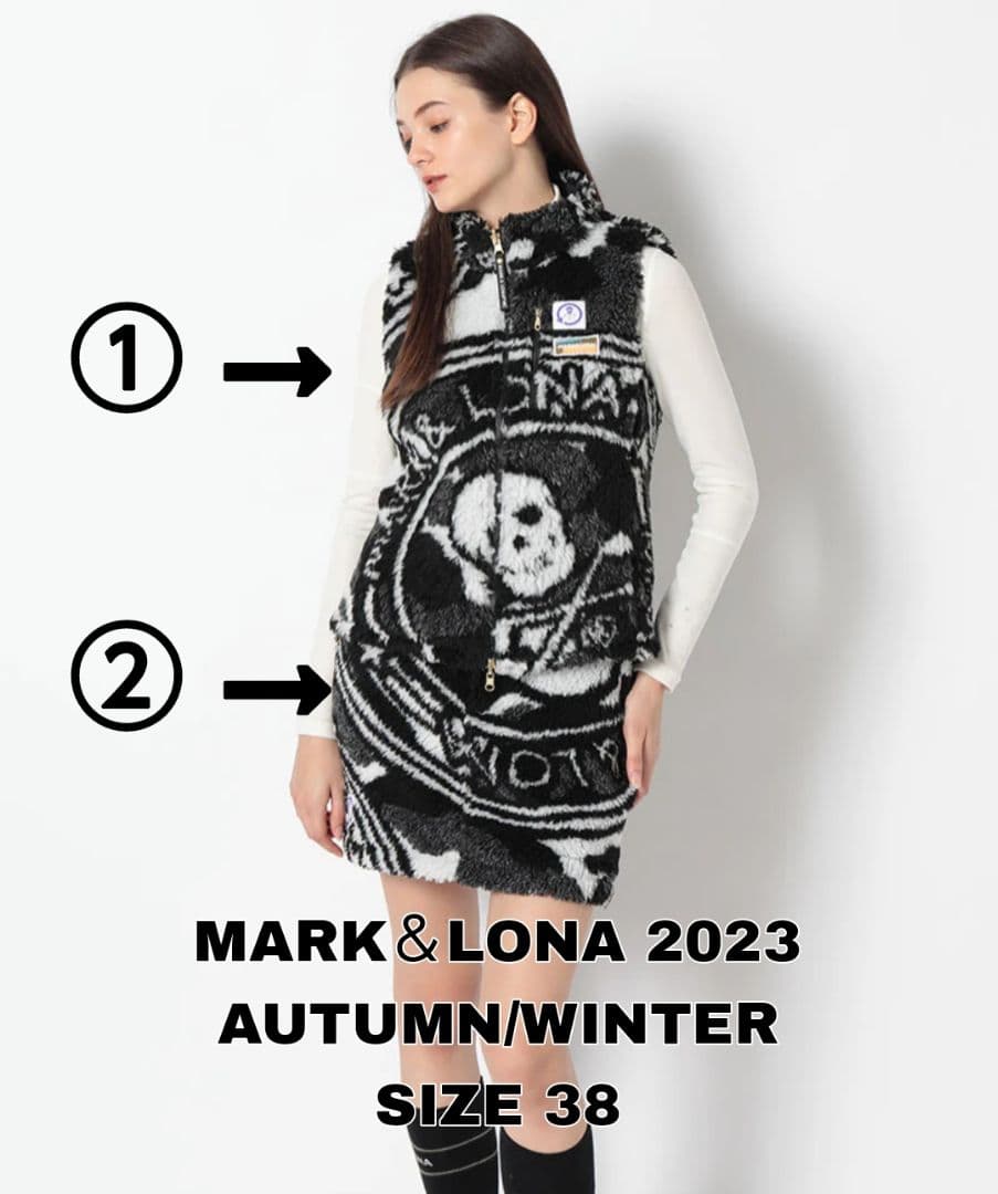 ミー✦美品✦マークアンドロナ✦ボアフリースジャケット＆スカートセットアップ