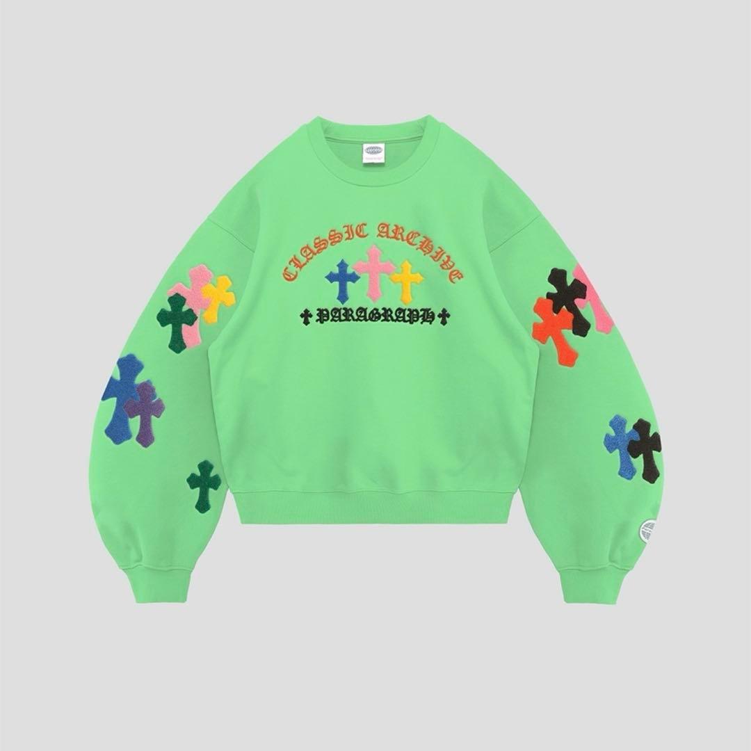 トップス ParagraphTRIPLE CROSS CREW-CHARCOAL