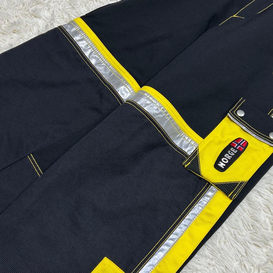 極美品 フェニックス スキーウェア ベスト L 黄色 3点セット FSG1026