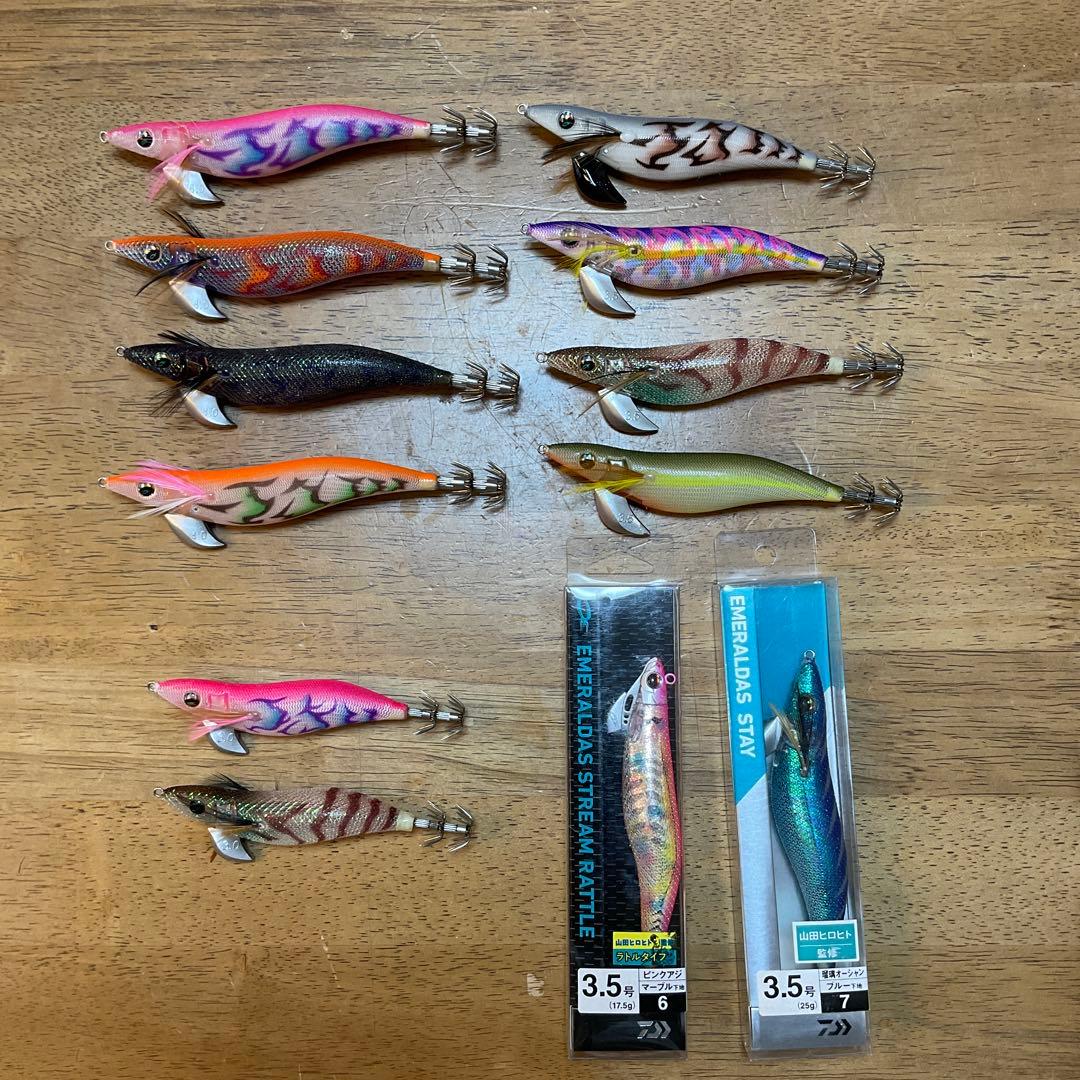 DAIWA エギ　3号、　3.5号、　4号　計12個セット