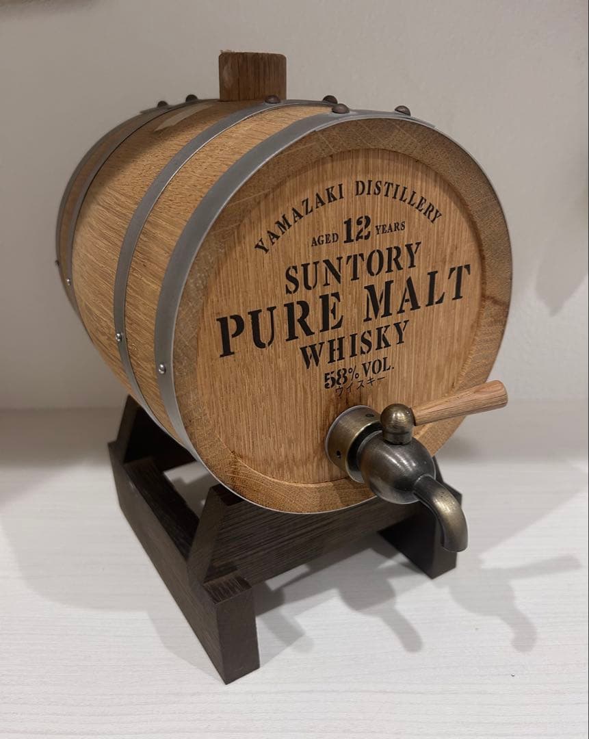 サントリー 山崎 12年 ピュアモルト ミニバレル 空樽