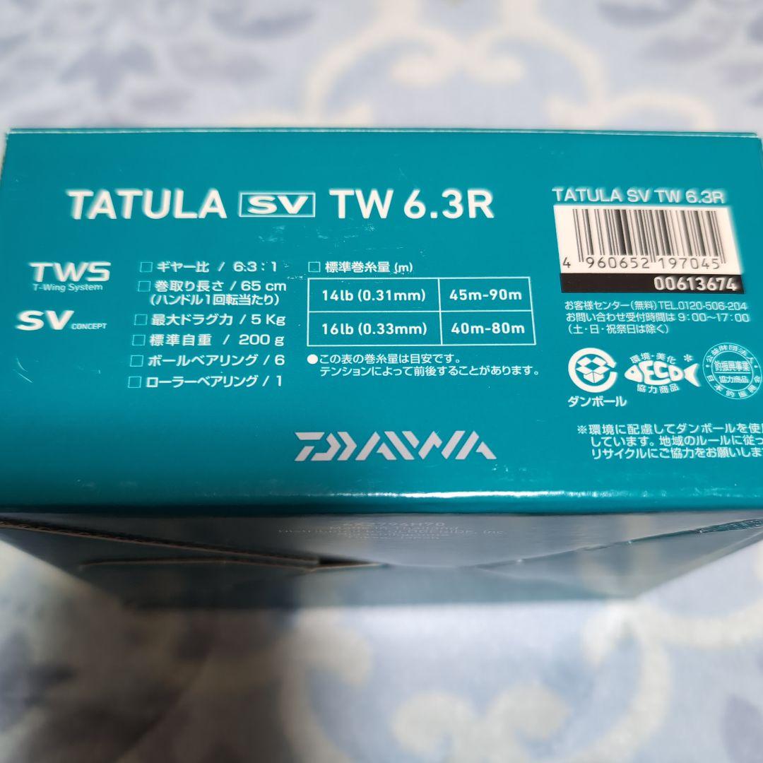 DAIWA TATULA SV TW 6.3R ベイトリール①