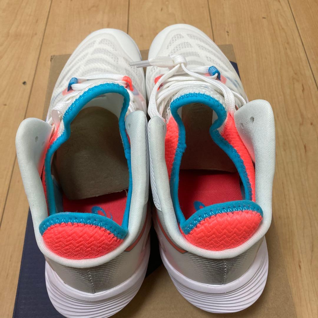 MJ 様 ASICS バレーボールシューズ ホワイト/オレンジ/ブルー