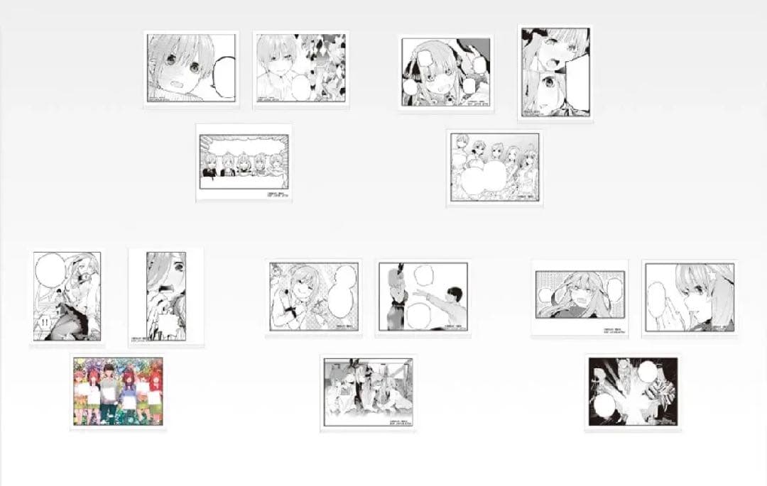 五等分の花嫁 一番くじ バストアップアクリルボード セミコンプセット