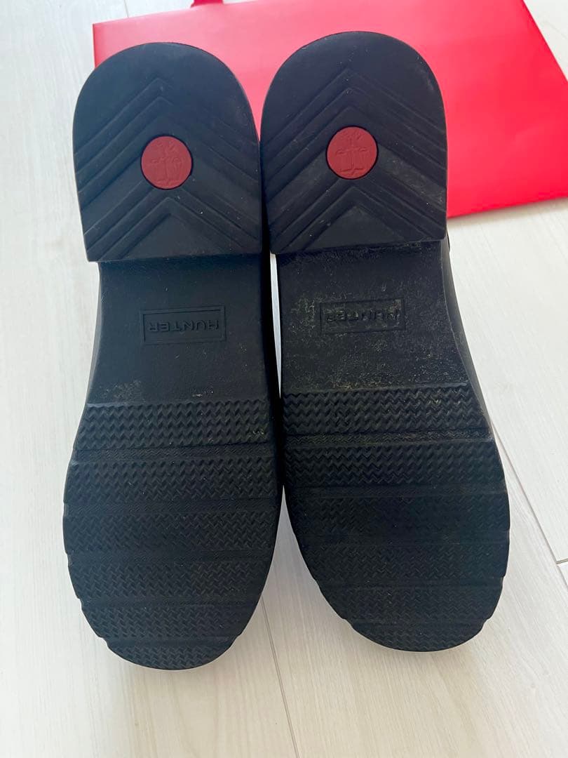 二回使用のみ　Hunter レインシューズ