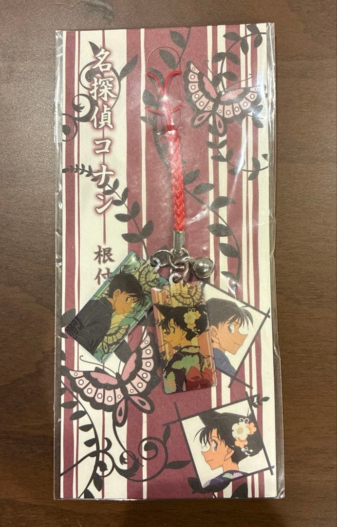 新品未開封　名探偵コナン　工藤新一　毛利蘭　根付け