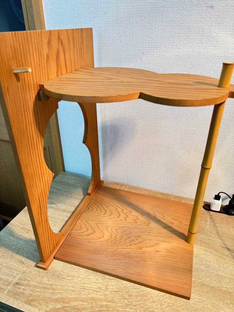 美品 茶道具 淡々斎好 瓢棚 組み立式 元箱