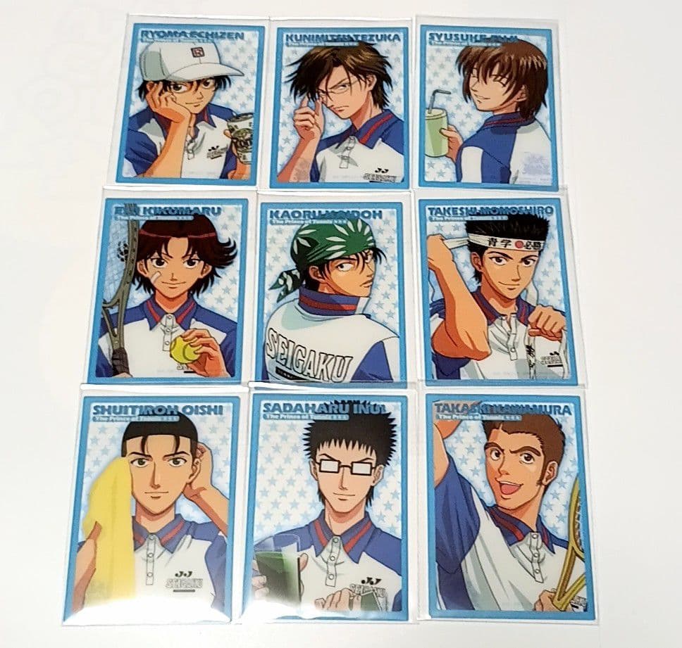 ⑬テニスの王子様　シャイニングクリアカード　青学　青枠　コンプ　9枚セット