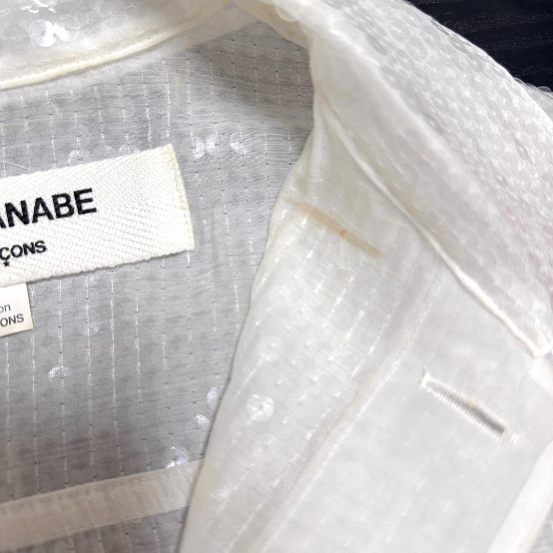 ジュンヤワタナベコムデギャルソン スパンコールジャケット (ホワイト/FREE)