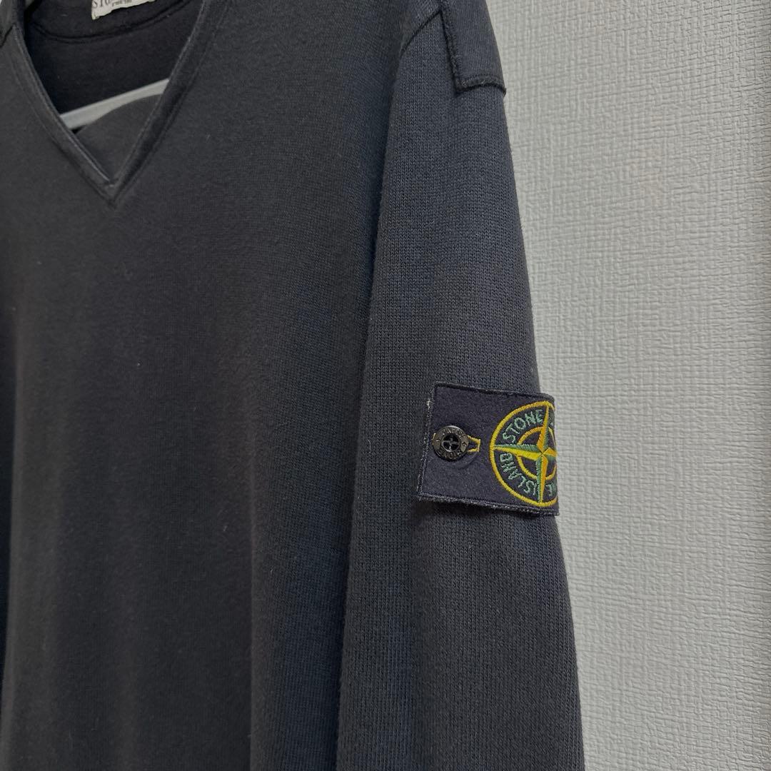 ♡ストーンアイランド ♡Vネック トレーナー ブラック