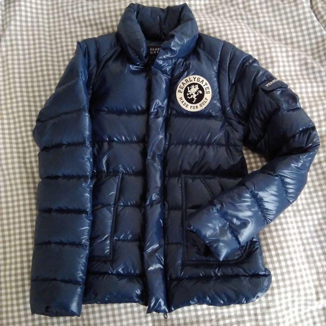 パーリーゲイツ　PEARYGATES　ダウンジャケット　2Way　サイズ5　紺