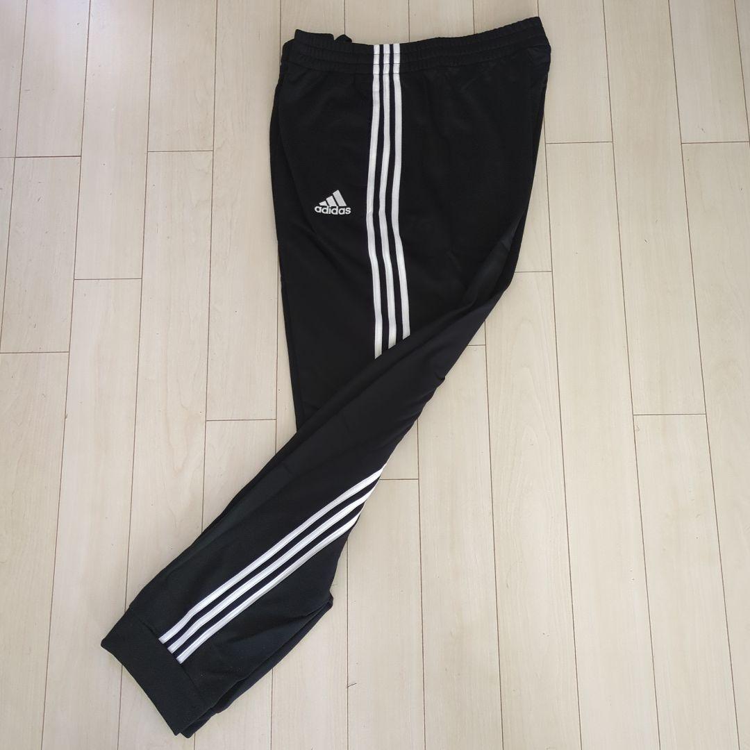 【新品タグ付・稀少品サイズ5XO】adidas ブラック ジャージ上下セット