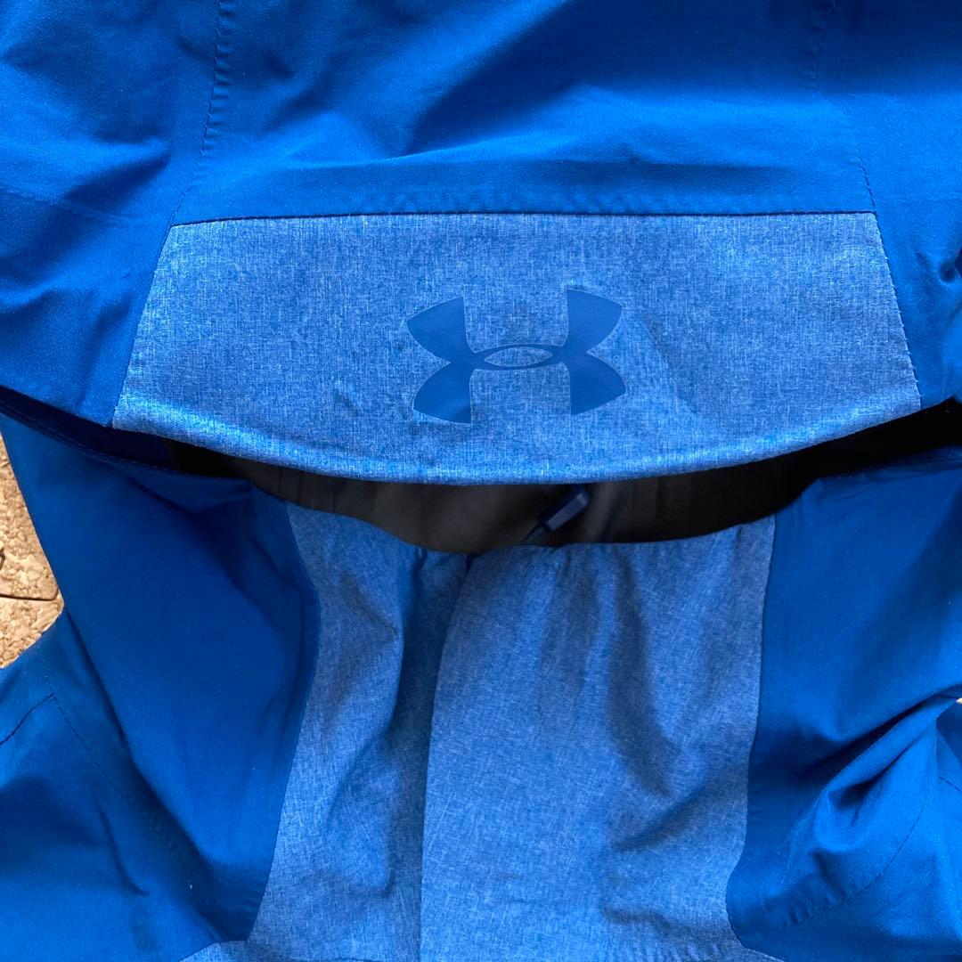 美品✨アンダーアーマー UNDER ARMOURゴアテックスGORE S青メンズ