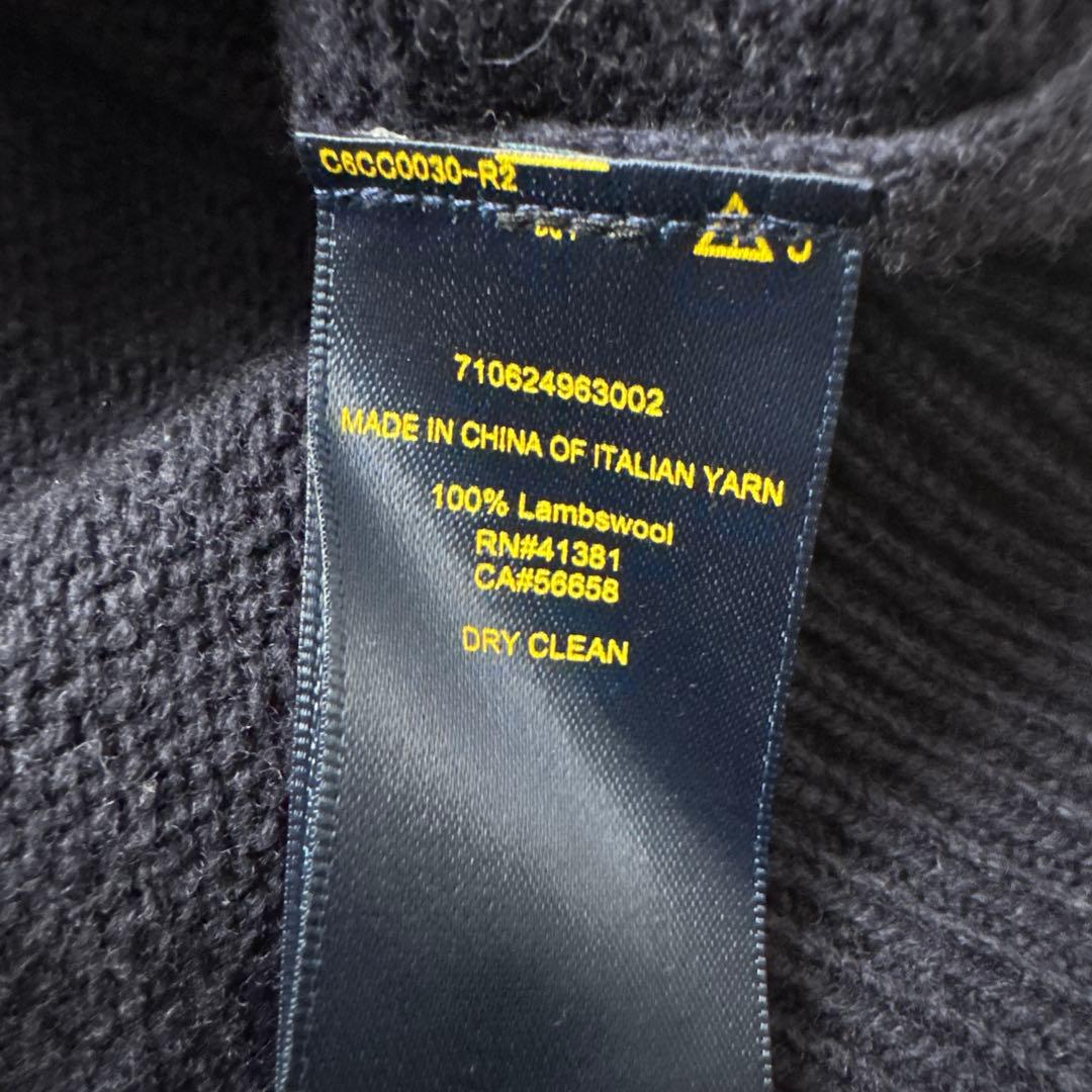 【新品タグ付】 ポロラルフローレン ショールカラー ハーフジップニット セーター