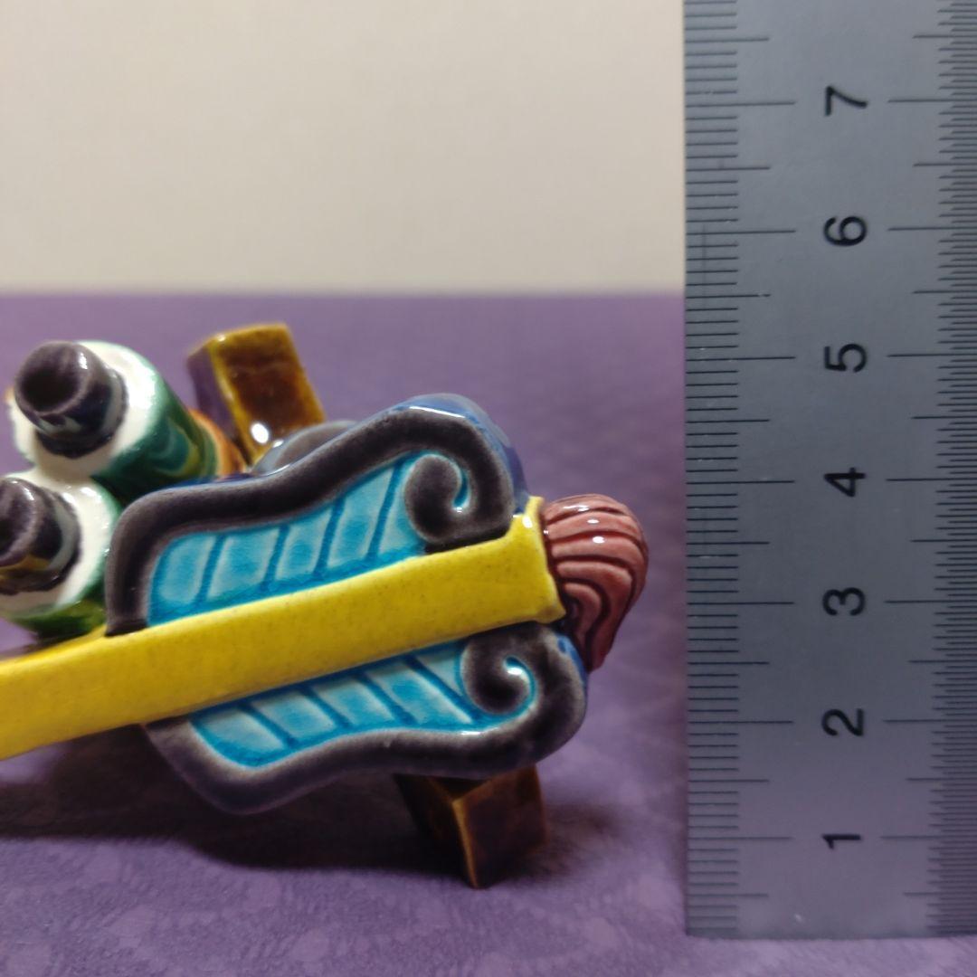 値下げ　蓋置　交趾宝尽し　中村翠嵐