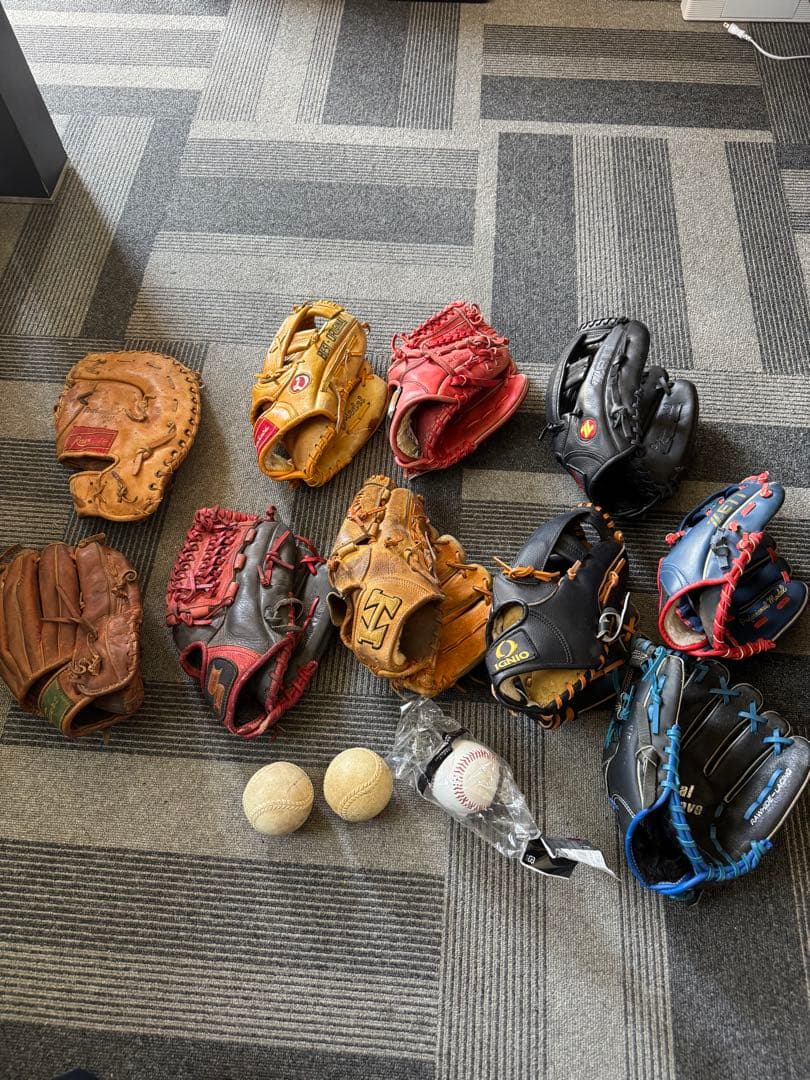野球用グローブセット10個