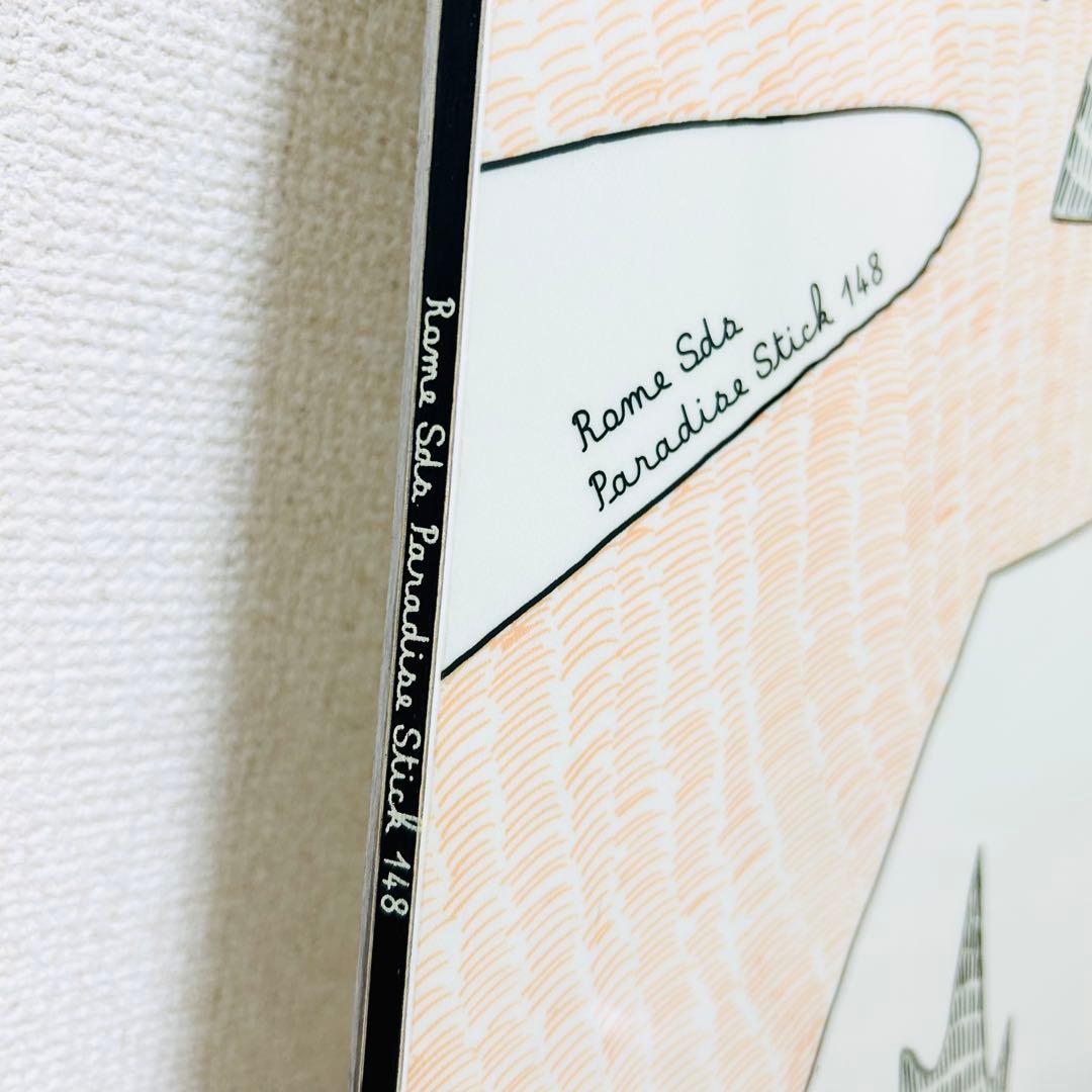 極美品 ROME×KM4K paradise stick 148 スノボ