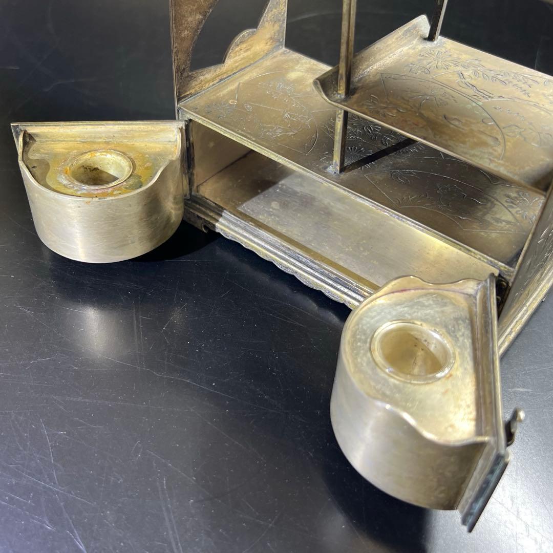 時代　金工　小引き出し　1012g/高さ13.8㎝　東Y7-0718⭐︎1Fトニオ