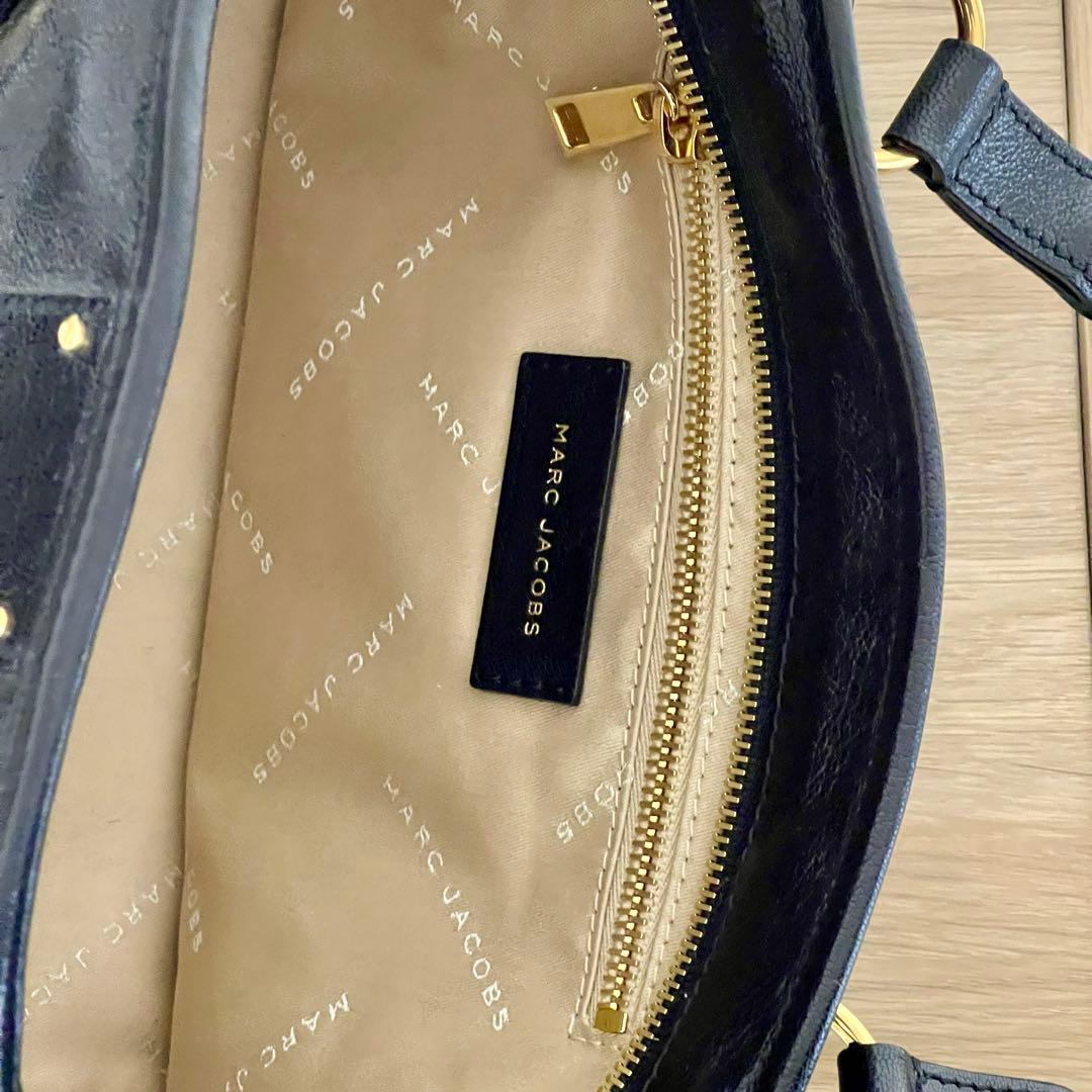 MARC JACOBS 本革2WAYハンドバッグ 黒 美品