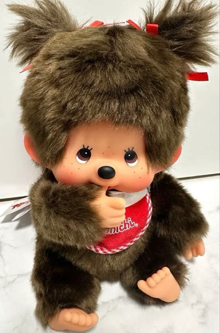 モンチッチプレミアムスタンダードお座りMサイズツインテール女の子