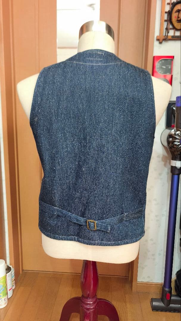 フェローズ デニムベスト　ネップデニム　40 Ｌ
