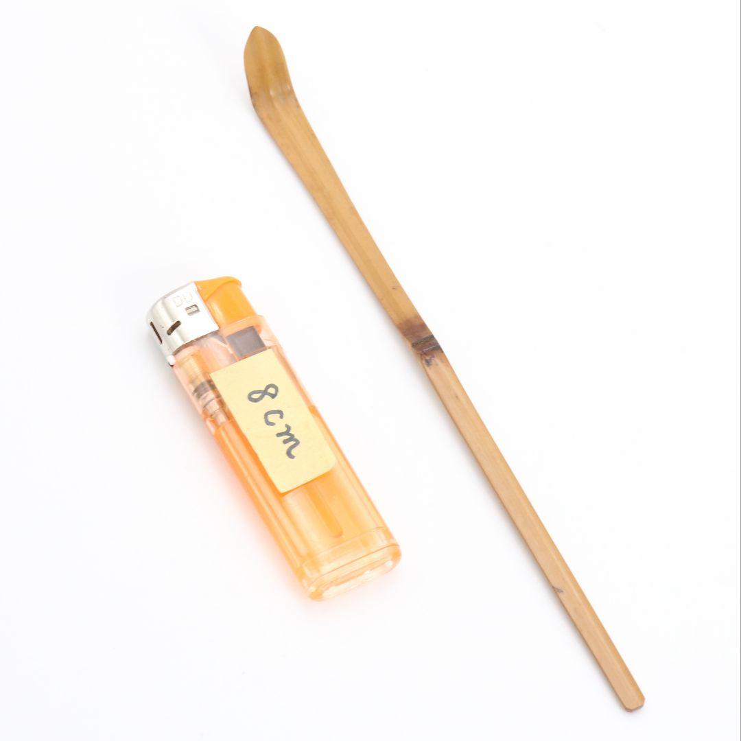 野々村淡完作 茶杓 千年緑 紫野大徳寺 長谷川寛州書付 茶道具　C1013