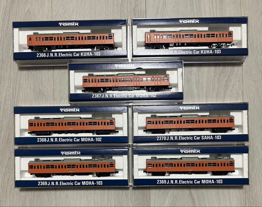 TOMIX J.N.R. 電車モデル7両セットNゲージ