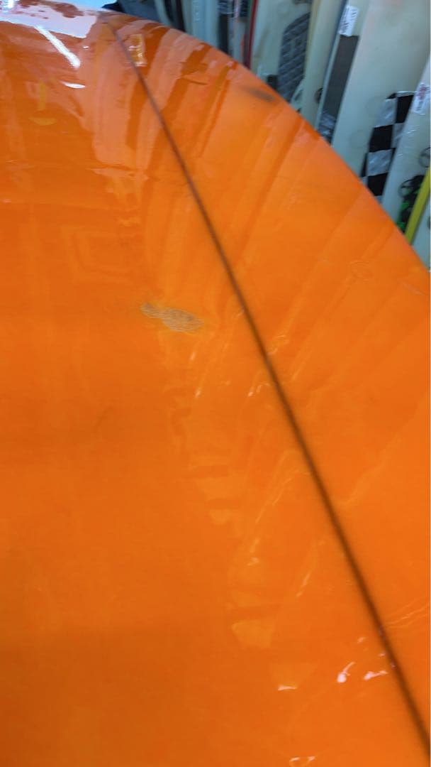 け*う様 クリーム色とオレンジのショートボードドロップアウトお宝貴重品ビンテージ