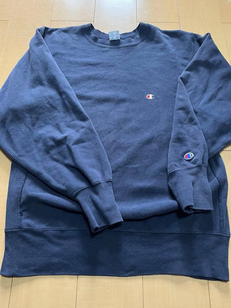 Champion リバースウィーブ スウェット ネイビー90s アメリカ製