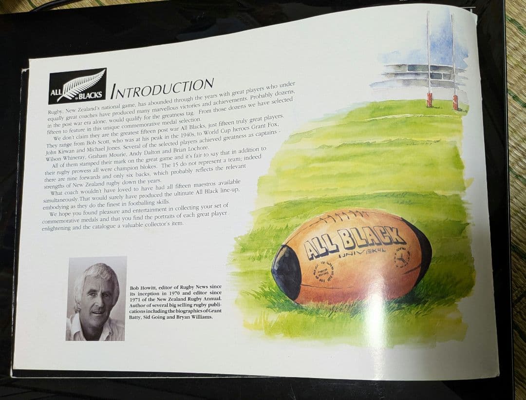 オールブラックス　歴代キャプテン　記念メダル