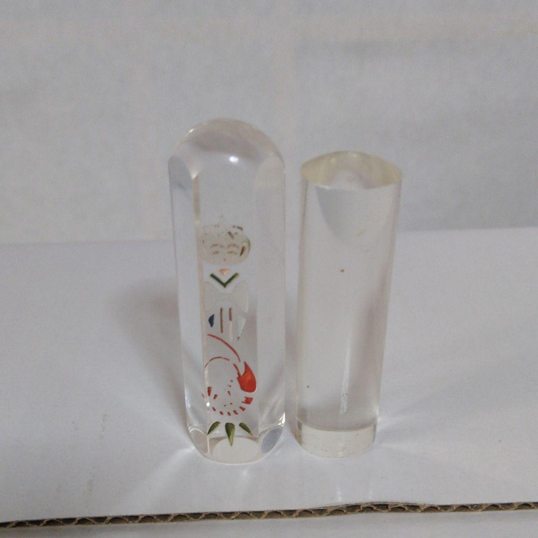 水晶の印鑑用の印石。高級天然石です。