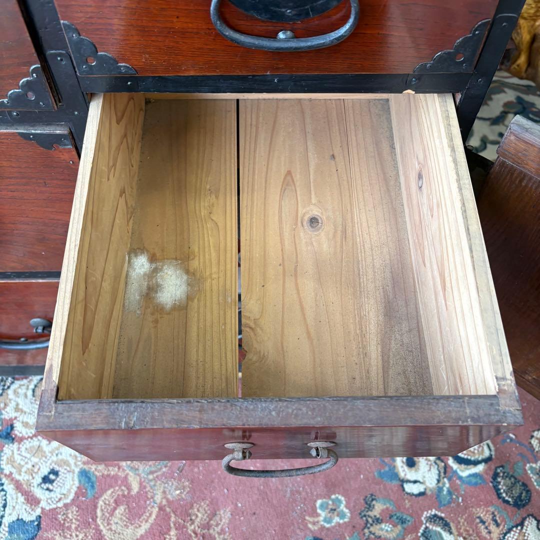 昭和レトロ 古家具 大型 仙台箪笥 4段9杯 引き出し箪笥 和箪笥 ビンテージ