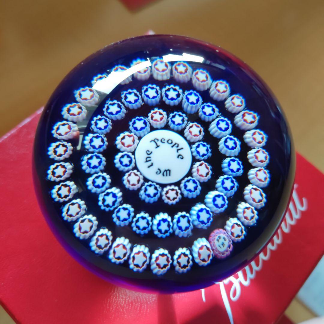 【希少】バカラ ペーパーウェイト 合衆国憲法制定200年記念 1988