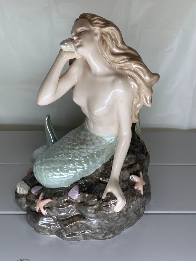 【現状品】ナポレオン ブランデー シレーナ 人魚 陶器ボトル 古酒