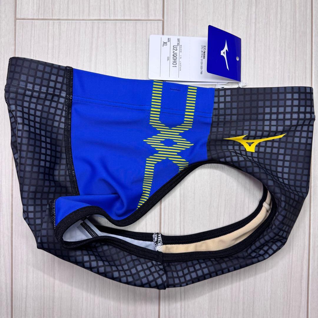 ミズノ　女子陸上レーシングショーツ　XLサイズ　ブラック×ブルー×イエロー　新品