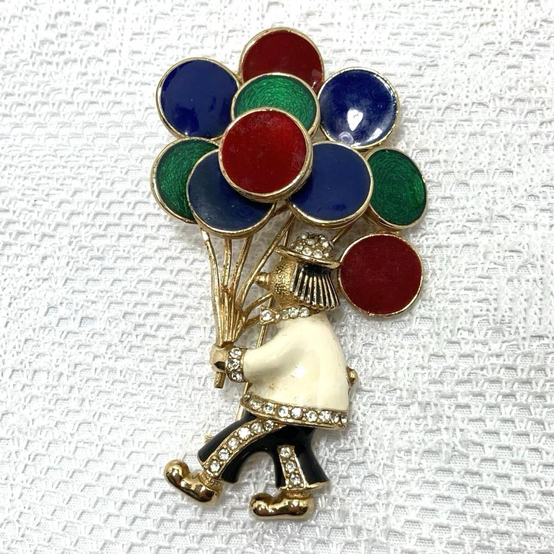 ヴィンテージ CINER サイナー 風船を持つキャラクターブローチ 511k